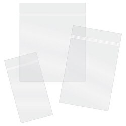 "Zipper Reclosable Bags - 3 x 8"""